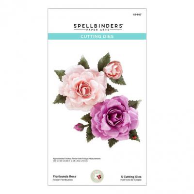 Spellbinders Etched Dies - Floribunda Rose